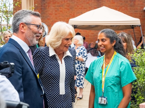 Her Majesty The Queen Opens St George's Hospital's New "Garden in the Sky"