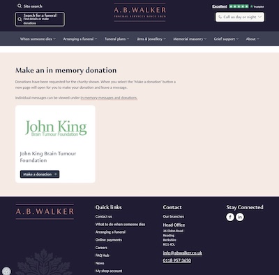 Funeral Donations